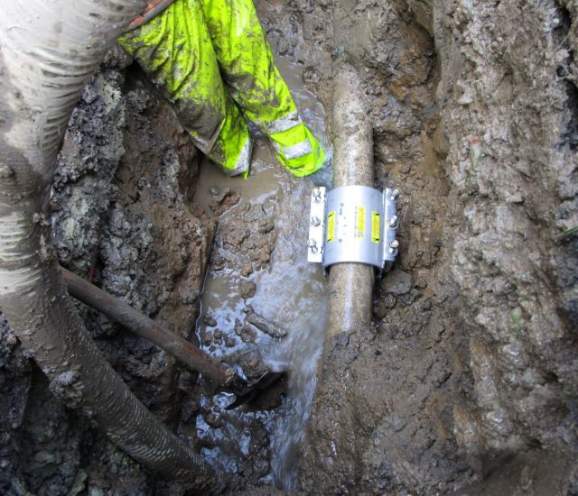 Drinking water pipeline repair